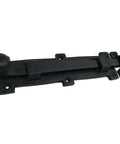 Vintage Black Wrought Iron 8 Inch Slide Door Bolt Latch For Barn Doors And Gates, with mounting screws visible, in rustic style.