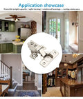 2 Pack Face Frame Soft Close Cabinet Door Hinges With Built In Dampers For Kitchen And Bath, Half Inch Overlay