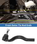 Beefy Tie Rod End Kit For Jeep Grand Cherokee 2011 To 2015 Front Outer Left And Right Durable Steering Linkage Replacements ES800972 ES800973 OE Quality installed front outer tie rod end under Jeep suspension