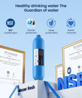 Road Tripper Essential RV And Marine Water Filter Arrives With Flexible Hose Protectors In A Reliable Two Pack, showcasing NSF certification and purification features.