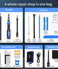 150 In 1 Electric Screwdriver Set With 120 Magnetic Bits And 30 Accessories, Rechargeable Two-Speed Torque Power Kit For Electronics