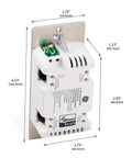 Z Wave Smart Rocker Light Switch Set With QuickFit And SimpleWire 3 Way Works With Alexa And Google Assistant Hub Required