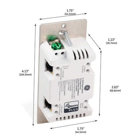 Z Wave Smart Rocker Light Switch Set With QuickFit And SimpleWire 3 Way Works With Alexa And Google Assistant Hub Required