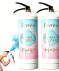 Massive Gender Reveal Fire Extinguisher Spray Two Pack Filled With Two Pounds Of Biodegradable Powder Smoke Cannon for baby boy bash.