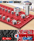 bolt thread checker tool with nut size gauge for DIY projects