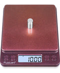 Stainless Steel Calibration Weight Set For Digital Scales, 1g 2g 5g 10g 20g Total 38g With Tweezers placed on digital scale