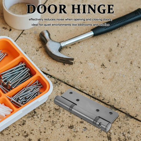 Stainless Steel Hydraulic Buffer Door Hinge With 90 Degree Positioning And Strong Spring For Smooth Opening And Self Closing On Wooden Doors