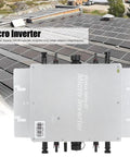 1600W Micro Grid Tie Inverter With WiFi Waterproof MPPT Stackable DC 22 To 60V Input And 120V 230V Pure Sine Wave Output