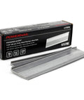 Box of 16 Gauge 1-3/4 Inch L-Cleat Nails For Hardwood Flooring with stack of nails beside, totaling five thousand nails.