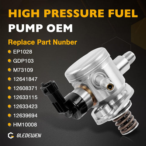High Pressure Fuel Pump Kit With Gasket And Bolts For 2010 To 2017 Buick LaCrosse Verano Regal Chevrolet Equinox Malibu Impala