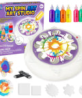 Spin Art Kit For Kids With Thick Paint Spinner Machine And Splatter Guard, Totally Fun Arts And Crafts Gift For Ages 6 To 12