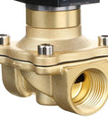 1-Inch Brass Electric Solenoid Valve 110V AC NPT Normally Open for Air Gas Water Non Potable With Viton Seal Built-To-Last