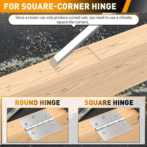 Door Hinge Router Jig For Precise Mortises In Woodworking Aluminum 6061 Template Kit Fits Two Point Five To Five Inch Hinges