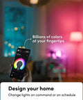 WiFi Color Changing A19 Smart LED Bulb Pack Dope Bright 800 Lumens, No Hub Needed, phone app controlling lights