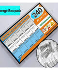 240 Piece Compression Springs Assortment Kit, 15 Sizes, Stainless Steel, The Handy Set For Home And Auto Repairs, 0.39 To 1.18 Inch Length, Durable 304 Stainless, Great For Doors, Cabinets, Tools, And More