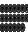 3/4 Inch Black Painted Floor Flange Set, 20 Pack With 4 Bolts, Heavy Duty Iron Pipe Fittings for DIY Furniture Shelving, Threaded Hole
