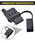 4 Way Flat Trailer Wiring Tester With Bright LED Indicators, Dual End 4 Pin Male And Female Connector, Easy Turn Signal And Tail Light Diagnostics, No Guesswork Troubleshooter For Hauling, rubber dust cover