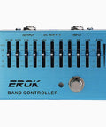 10 Band EQ Pedal For Electric Guitar And Bass With Independent Per Band Gain From 31.25 Hz To 16 kHz Up To 12 Decibels Boost Or Cut