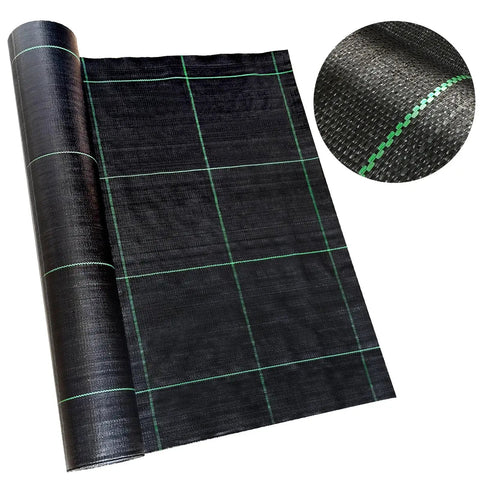 Heavy Duty Weed Barrier Landscape Fabric 3Ft By 300Ft With Visual Planting Grid for Fast Garden Bed Setup Weed Blocker