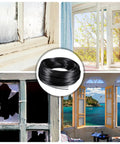 Window Screen Repair Kit With Rubber Splines And Bearing Roller, Easy Removal Hook, Press Wheel And Screen Retainer Tools For Quick Fixes