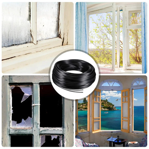 Window Screen Repair Kit With Rubber Splines And Bearing Roller, Easy Removal Hook, Press Wheel And Screen Retainer Tools For Quick Fixes