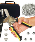 Premium Snap Fastener Kit With Case 100 Sets Of 15mm Stainless Steel Snaps Heavy Duty Snap Button Kit for fabric and DIY sewing.
