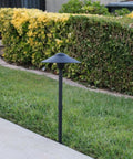 Low Voltage 12V G4 LED Landscape Path Lights Waterproof Outdoor Garden Lamps With Replaceable Warm White Bulbs Black Finish 2 Pack