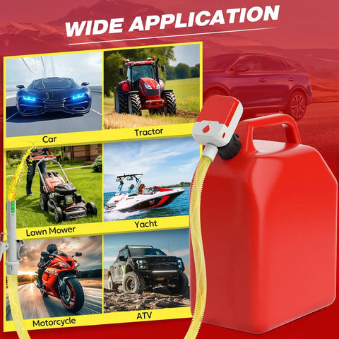 Portable Fuel Transfer Pump With Auto Stop 3.8 GPM 51 Inch Hose Battery Or USB Powered No Spill Gas Pump application