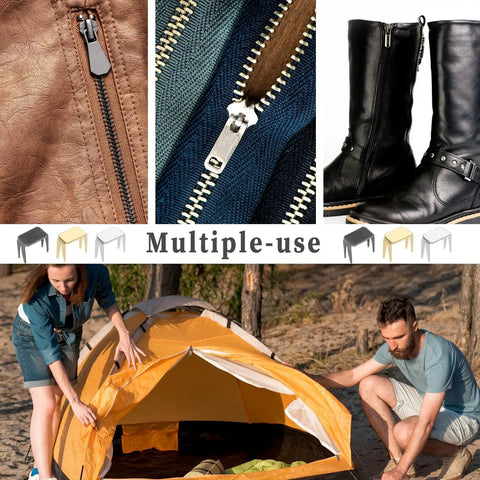 60 Piece Zipper Stopper Kit With Top And Bottom Zipper Stops For Bags Coats And Jackets, Bronze Color Replacement Accessories