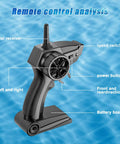Remote control for Kids RC Boat With LED Lights, Self Righting Jet Ski, 2.4GHz Remote Control For Ages 6 And Up.
