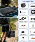 Portable Outdoor Misting System For Patio Cooling With Ultra Fine Mist Beating The Heat, 4500mAh Water Pump, 20L Bucket, 8 Nozzles