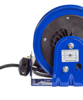 Heavy Duty 30 Foot Power Cord Reel With 12 AWG Cable Single Receptacle Retractable Electrical Reel for Garage Mount on Wall or Overhead
