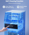 Rock Solid Commercial Ice Maker, Drip Free Self Cleaning LED Interface with self-cleaning feature demonstration