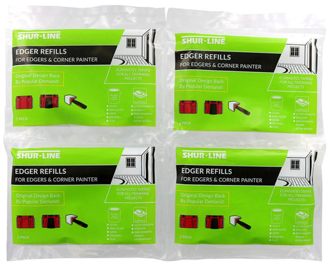 Replacement Pad Bundle For Corner Painter And Edger 3.75 By 4.75 Inches Eight Pads Included Pro Grade Unidirectional Fibers For Smooth Edges Compatible With Corner Painter Edger And Edger Pro