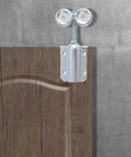 Heavy Duty Exterior Sliding Barn Door Roller Kit With Track Wheels For Doors From One And Three Quarters Inch To Two And One Quarter Inch, Solid Steel With Sealed Ball Bearings, 440 Lb Weight Capacity, Durable 2 Pack For Barn Gates And Shed Doors