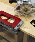 Dual Clamping Door Hinge Jig Plus Hinge Mortiser For Standard Doors Easy Setup Complete Installation Kit with routing tool