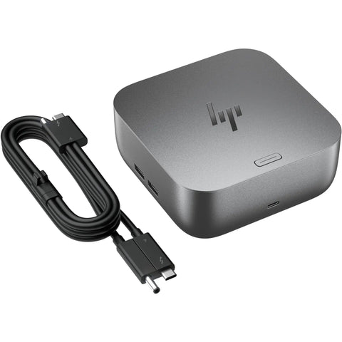 Universal 13 In 1 Thunderbolt 4 Docking Station With 280W Power Delivery For Macbook Pc And Laptop Hella Versatile Multiport Hub shown with a connecting cable.