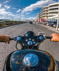 Rider using Internal Throttle Kit For 1 Inch Handlebars With Needle And Ball Bearing Build on custom bike