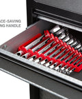 11 Piece 45 Degree Offset Box End Wrench Set With Holder Spanning 6 To 32 Millimeter Sizes For Tight Spots Auto Work And Home Repairs