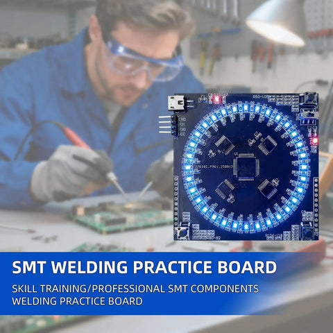 Hands On SMD Soldering Practice Board For SMT Training Kit DIY Electronics Project For STEM Beginners Easy To Use