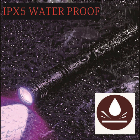 IPX5 waterproof 2 Pack Mini UV Pen Light With Clip 395nm Waterproof Blacklight Flashlight For Pet Urine Stains Hotel Inspections