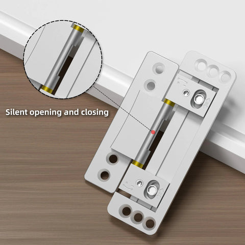 Ultra Thin Concealed Door Hinges 2 Pack For Secret Doors Invisible Hinges That Are Adjustable Quiet And Smooth Hidden Door Hardware