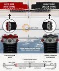 Heavy Duty Torsion Spring Pair For Left And Right Garage Doors 262x1.75x38 Inch Size installation diagram