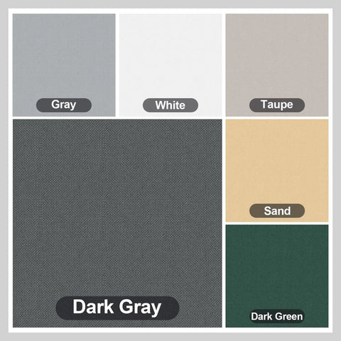 Color options for Dark Grey 3x6 Feet Waterproof Balcony Privacy Screen Fence For Outdoor Deck Patio And Backyard Heavy Duty Wind Screen