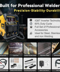 4-In-1 AI Welder For Home And Auto Repair, Dual Voltage 110V And 220V, MIG Flux Core Lift TIG And Stick Welder with IGBT Inverter