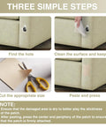 Hella Tough Canvas Repair Tape 4X70 Inch Self Adhesive Fabric Patch With Double Waterproof Coating used to fix furniture rips.