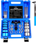 Crankshaft Seal Installer And Remover Kit 33 Pc Set with Seal Puller, hooks, adapters and case, pro-grade automotive tools