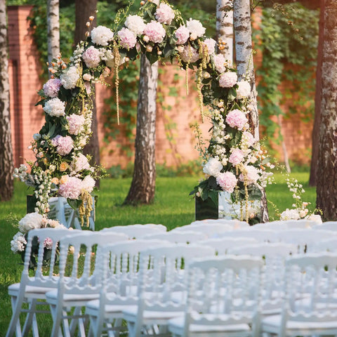 7Ft Heavy Duty Metal Garden Arch Arbor For Weddings And Outdoor Decor Rugged Black Arbor Archway With Ground Stakes Elegant Trellis Frame