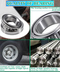 OZISENS boat trailer bearing kit for 1-3/8 to 1-1/16 spindle, 3500 lb capacity, includes grease seals and dust caps