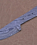 Damascus blade from Dope Damascus Skinning Knife Set Four Piece Hand Forged Full Tang Blades 7.5 8.5 And 9 Inch Long With 3 To 4 Inch